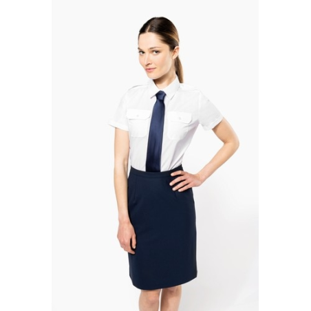 Chemise pilote manches courtes femme