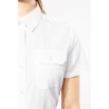 Chemise pilote manches courtes femme