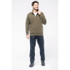 Sweat-shirt col zippé homme