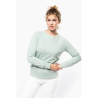 Sweat-shirt Bio col rond manches raglan femme