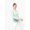 Sweat-shirt Bio col rond manches raglan femme