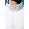 Sweat-shirt col zippé homme