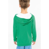 Sweat-shirt capuche contrastée enfant