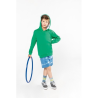 Sweat-shirt capuche contrastée enfant