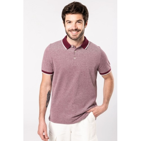 Polo bicolore homme