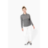 Polo jersey manches longues femme