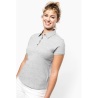 Polo jersey manches courtes femme