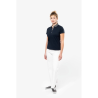 Polo jersey bicolore femme