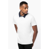 Polo jersey bicolore homme