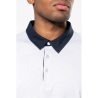 Polo jersey bicolore homme