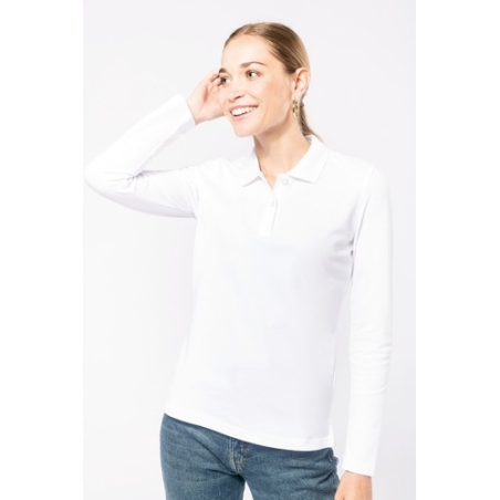 Polo manches longues femme