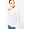 Polo manches longues femme