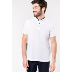 Polo col mao manches courtes homme