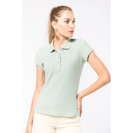 Polo piqué Bio manches courtes femme