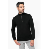 Trucker   sweat-shirt piqué col zippé homme