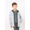 Sweat-shirt zippé capuche enfant