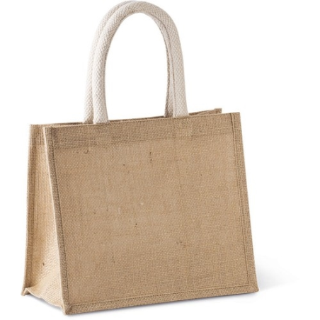 Sac style cabas en toile de jute - modèle moyen