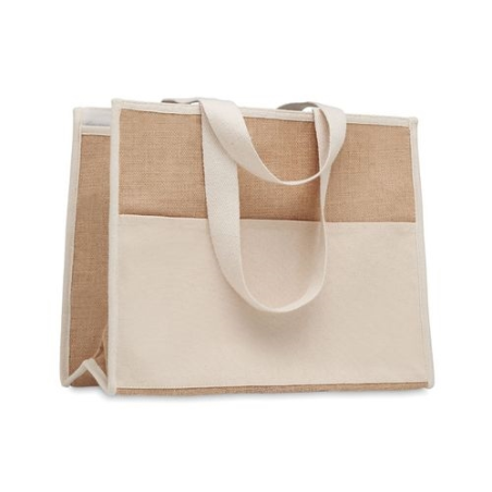 Sac shopping en toile et jute CAMPO DE GELI