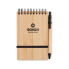 Set de bloc-notes A6 en bambou SONORABAM