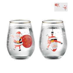 Set de 2 verres de Noël NOEL