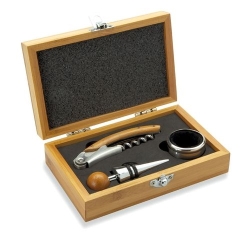 Coffret de sommelier en bambou SONOMA