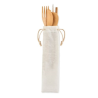 Couverts en bambou avec paille SETSTRAW