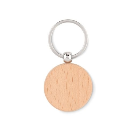 Porte-clés rond en  TOTY WOOD