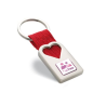 Porte clef coeur en métal BONHEUR