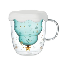 Tasse double paroi en verre VERDE