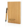 Set carnets de notes A5 et stylo en bambou