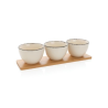 Set 3 bols de service avec plateau en bambou Ukiyo