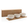 Set 3 bols de service avec plateau en bambou Ukiyo