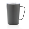 Tasse moderne en acier inoxydable recyclé RCS avec couvercle