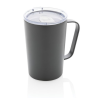 Tasse moderne en acier inoxydable recyclé RCS avec couvercle