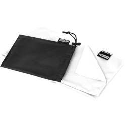 Serviette de sport rafraîchissante en PET recyclé Raquel avec pochette