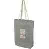 Sac shopping Pheebs en coton recyclé 150 g/m² de 9 l avec poche avant