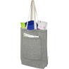 Sac shopping Pheebs en coton recyclé 150 g/m² de 9 l avec poche avant