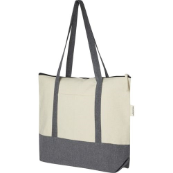 Sac shopping à fermeture éclair 10 L en coton recyclé 320 g/m² Repose