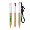 BIC® 4 Couleurs Wood Style with Lanyard