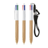 BIC® 4 Couleurs Wood Style with Lanyard