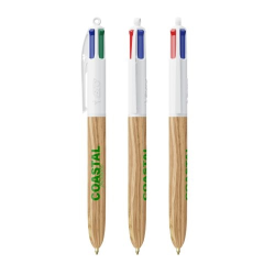 BIC® 4 Couleurs Wood Style