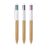 BIC® 4 Couleurs Wood Style