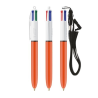 BIC® 4 Couleurs Fine bille + Lanyard