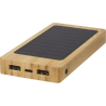 Batterie de secours solaire Alata de 8 000 mAh en bambou