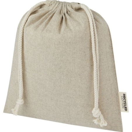 Sac cadeau moyen Pheebs en coton recyclé GRS 150 g/m² de 1,5 L