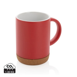 Mug 280ml en céramique avec base en liège