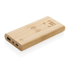 Powerbank 8000 mAh avec induction 5W en bambou