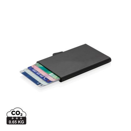 Porte-cartes en aluminium anti RFID C-Secure