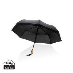 Parapluie 21" automatique rPET 190T et bambou Impact AWARE™