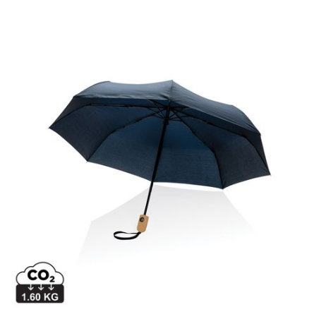 Parapluie 21" automatique rPET 190T et bambou Impact AWARE™